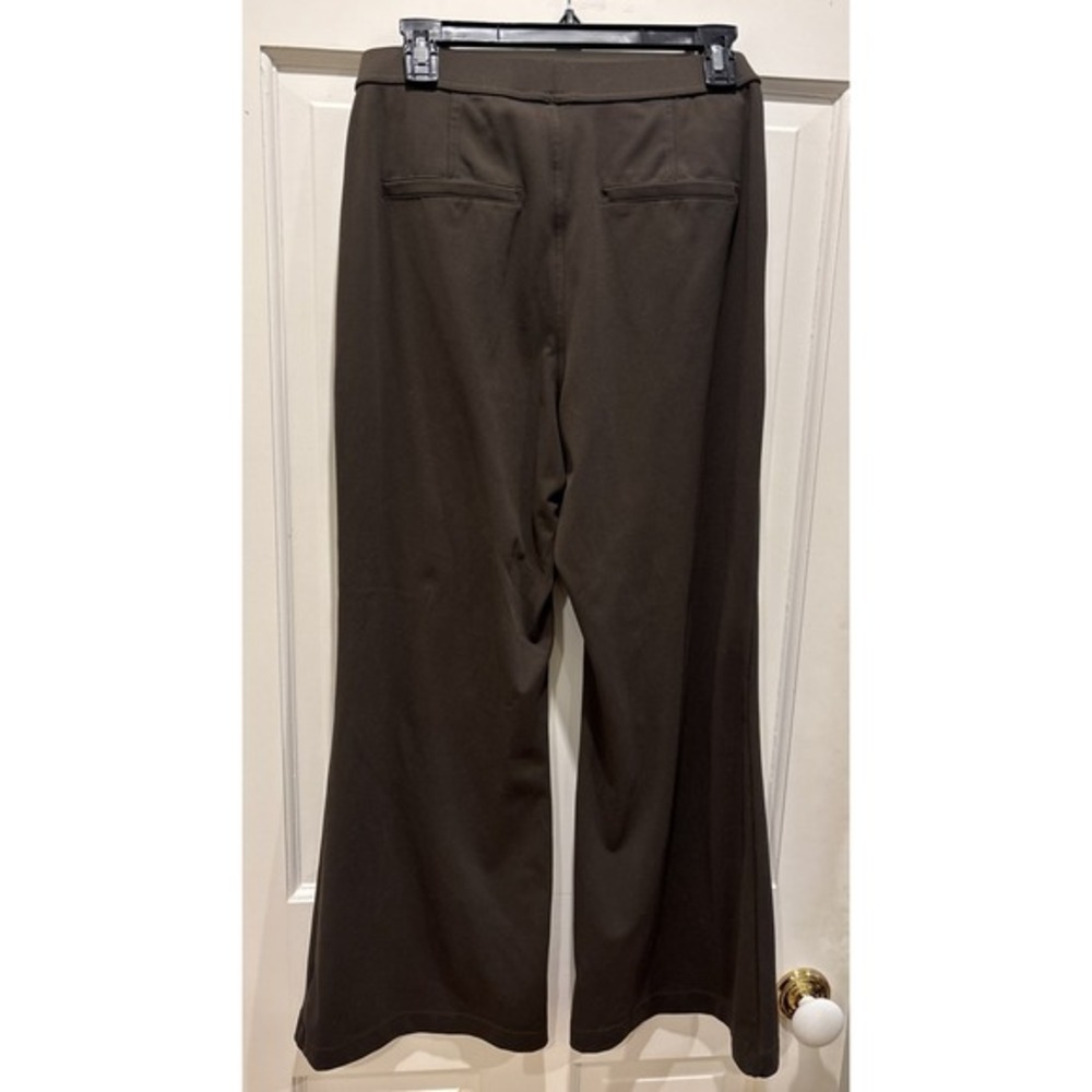 Halara Flex DayStretch High Waisted Pocket Straight Leg Work Pants Green‎ Size M - Picture 4 of 6